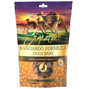 Zignature Ziggy Bars Kangaroo Formula Biscuit Treats for Dogs 12oz 