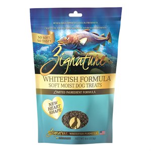 Zignature Whitefish Soft Moist Treats for Dogs 4 oz