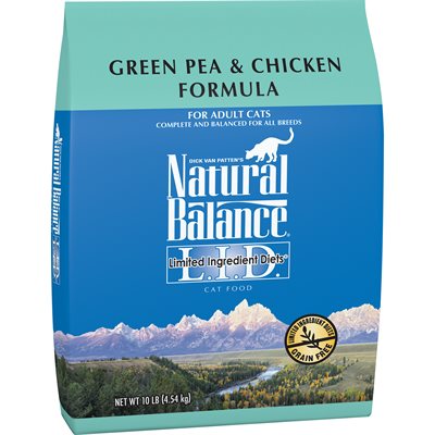 Natural Balance Cat LID Green Pea & Chicken Formula 10LB