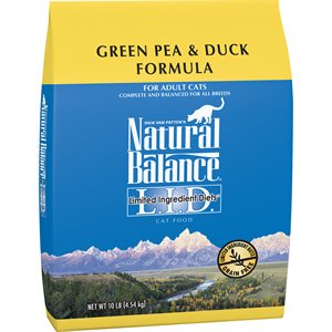 Natural Balance Cat LID Green Pea & Duck Formula 10LB