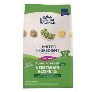 Natural Balance Vegetarian Formula Small Bites Dry Dog Food 12LB