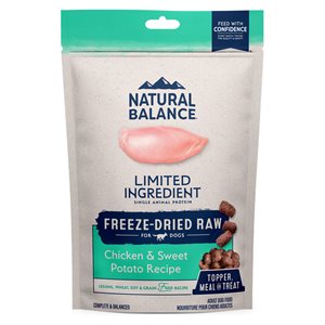 Natural Balance LID Freeze Dried Grain Free Chicken & Potato Treats 6oz