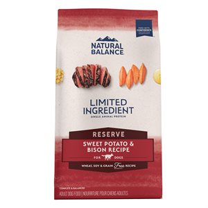 Natural Balance Reserve Sweet Potato & Bison Formula Dry Dog Food 4LB