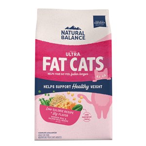 Natural Balance pour Chats Formule « Fat Cats » de Poulet & Saumon Réduit en Calories 15LB