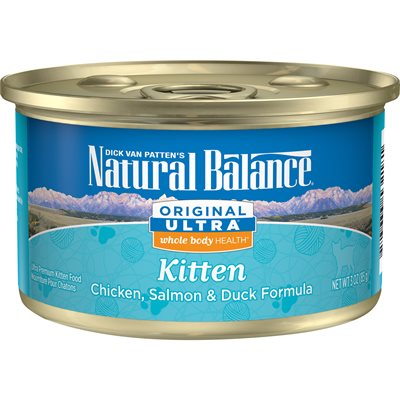 Natural Balance Kitten Original Chicken, Salmon & Duck Formula Cans 24 / 3oz