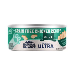 Natural Balance Ultra Cat Grain Free Chicken Formula Cans 24 / 5.5oz