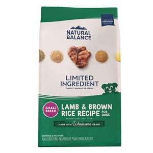 Natural Balance LID Adult Lamb & Rice Small Bites 4 LB