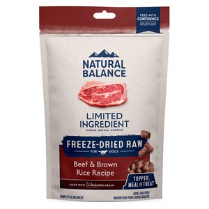Natural Balance LID Freeze Dried Beef & Brown Rice Treats 6oz