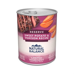 Natural Balance Dog LID Sweet Potato & Venison Formula Cans 12 / 13oz