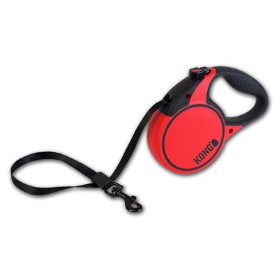 KONG Retractable Tape Leash Terrain Medium Red 5m up to 30KG