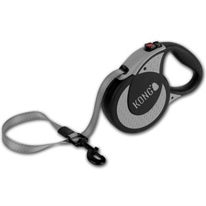 KONG Retractable Tape Leash Ultimate Extra Large Grey 5m up to 70KG