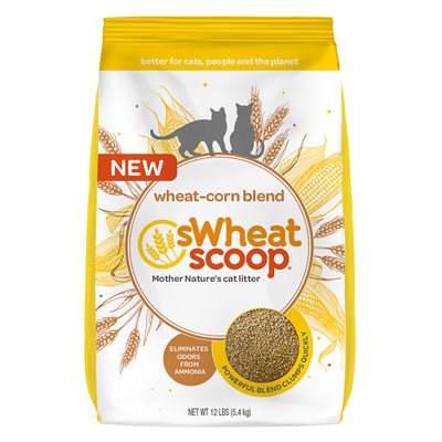 sWheat Scoop Clumping Wheat & Corn-Based Cat Litter 12LB