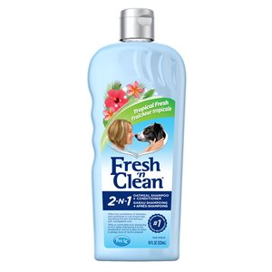 PetAg « Fresh 'n Clean » Shampooing Revitalisant Avoine Parfum Tropical 18oz