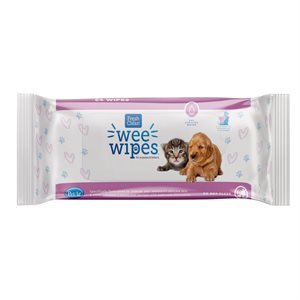 PetAg « Wee Wipes » Lingettes de Toilettage pour Chiots & Chatons 64MCX