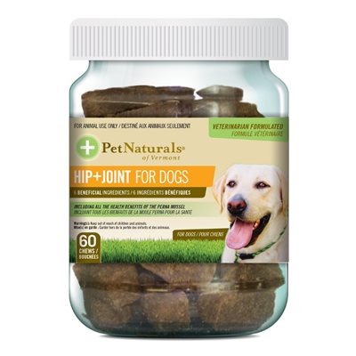 FoodScience Pet Naturals Hip + Joint Chews for Dogs 60 Count