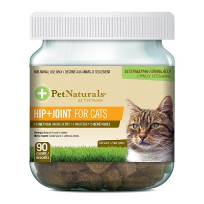 FoodScience Pet Naturals Hip + Joint Chews for Cats 90 Count