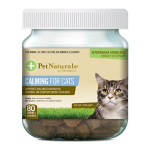 FoodScience Pet Naturals Calming Chews for Cats 80 Count