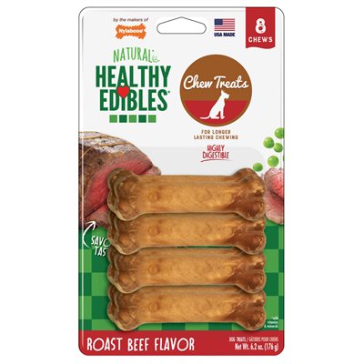 Nylabone Healthy Edibles Roast Beef 8 Count Petite